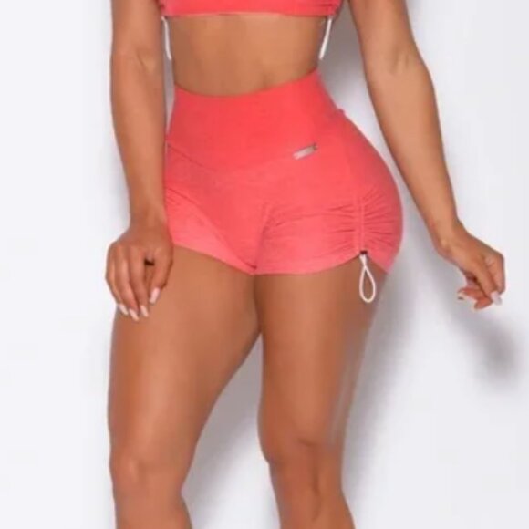 Bombshell Sportswear Pants - Bombshell Sportswear Toggle Shorts Coral Size Medium